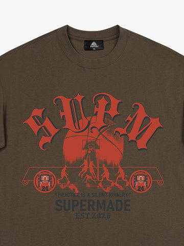 SUPM Slogan Graphic Retro Streetwear T-Shirt 