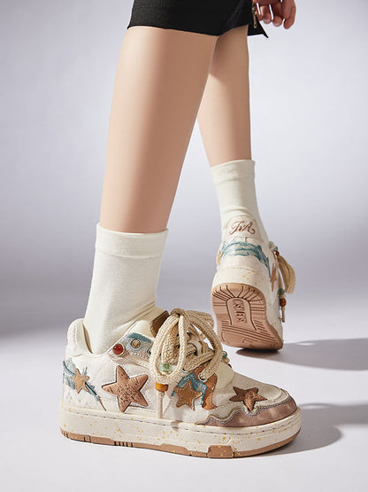 Star-Embellished Casual Sneakers for Everyday Wear 