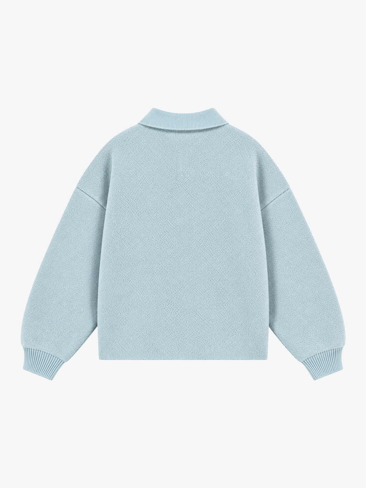 Art Story Graphic Jacquard Knit Polo Sweater