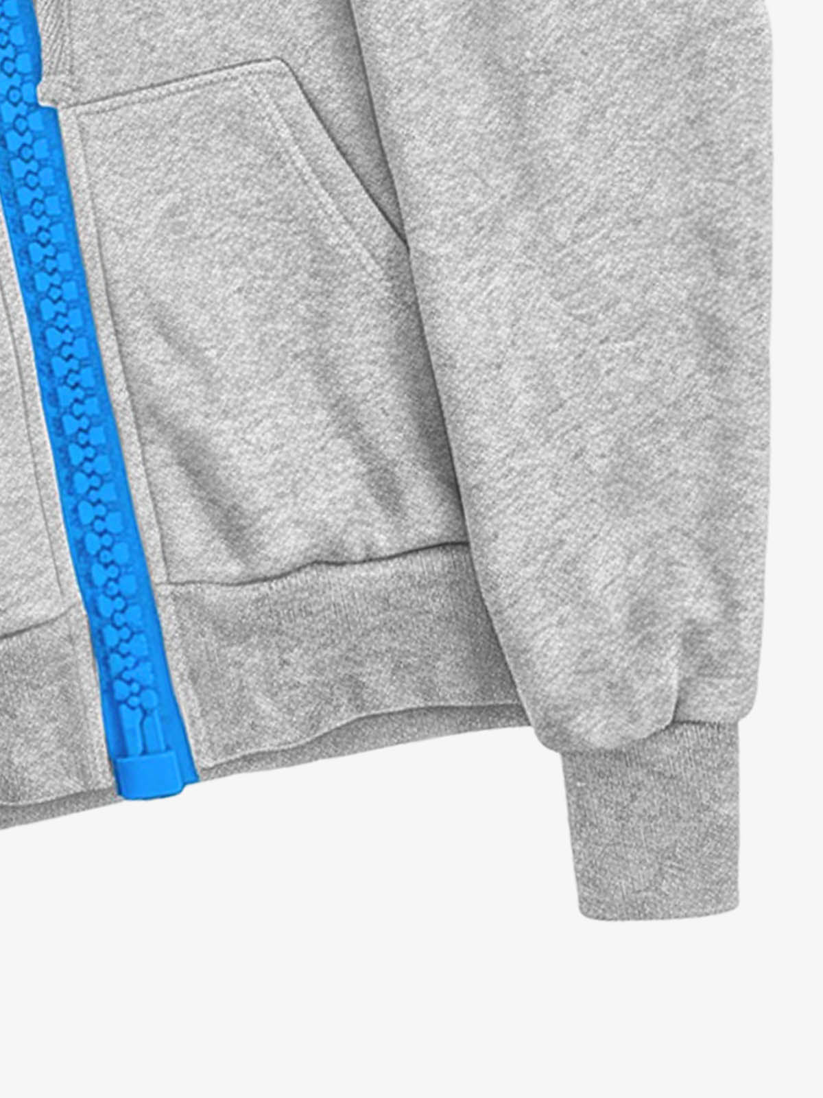 Chunky Zip Boxy Fit Zip-Up Hoodie