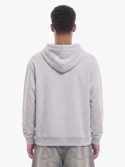 Detachable Hair Clip Decoration Zip Up Hoodie