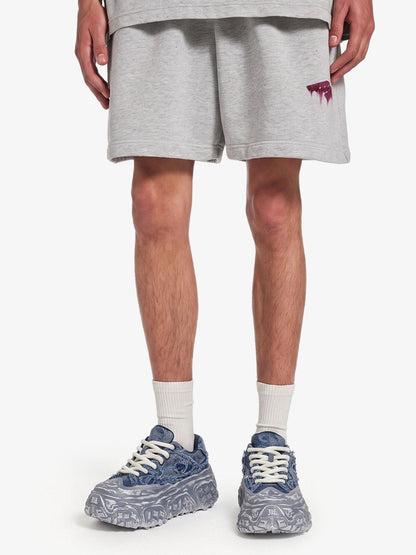 Tire-Tread Distressed Sneakers