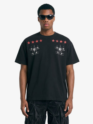 Cyber-Star Gothic Graphic T-Shirt 