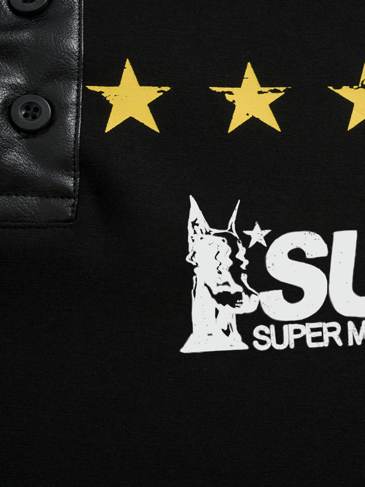 Motorcycle Style Lapel Polo Long Sleeve T-Shirt 