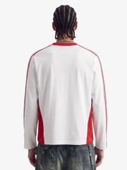 Jersey Digital Print Colorblock Long-Sleeved T-Shirt 