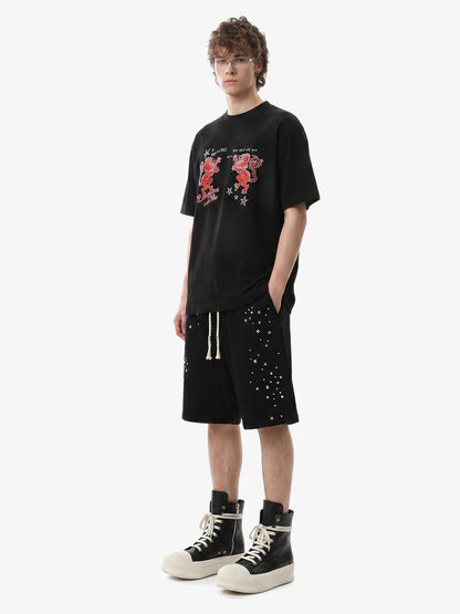 Studded Jersey Sweat Shorts - 2630 