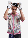 Baroque Floral Satin Cuban Shirt 