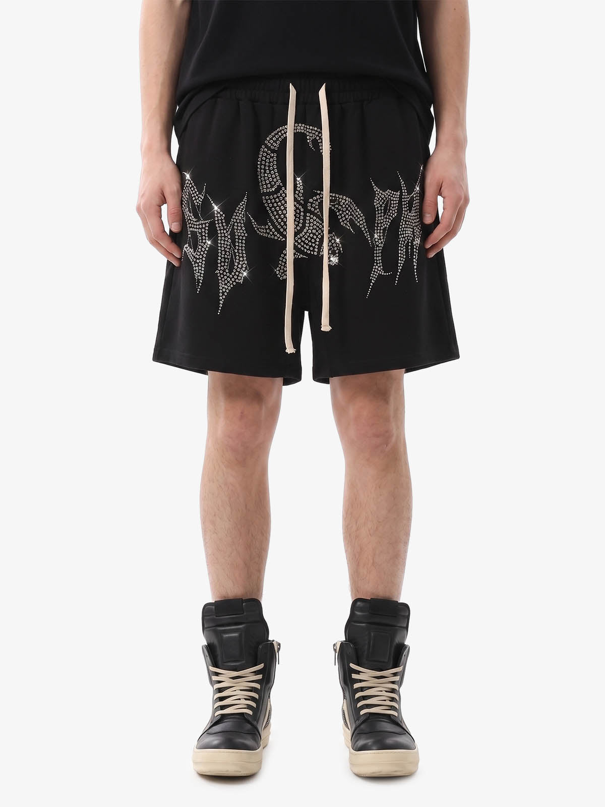 Rhinestone Scorpion Gothic Shorts 