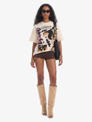 Waffle Knit Skate Wizard Flame Graphic T-Shirt 