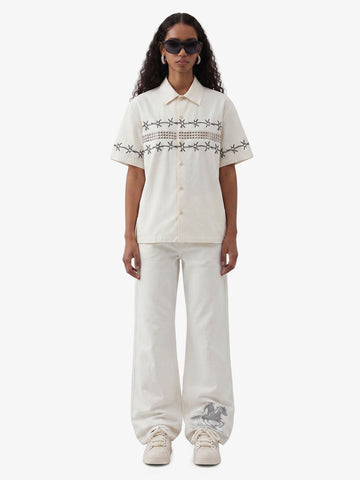Barbed Wire Graphic Short Sleeve Shirt 