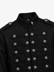 Vintage Militär-Jeansjacke mit silbernen Knöpfen - 2642