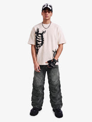 Y2K Faded Stacked Denim Jeans 