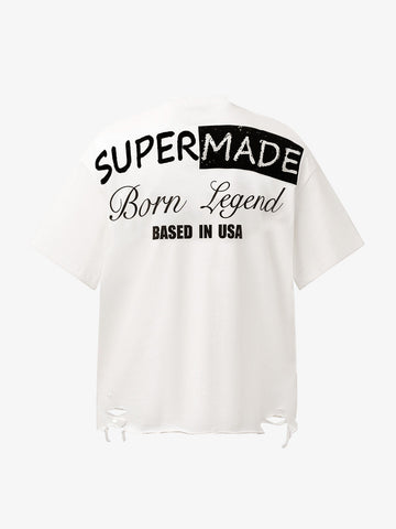 Retro Letter Lip Graphic T-Shirt 