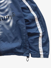 Skeleton Graphic Vintage Track Jacket; Purplish Blue / S, Purplish Blue / M, Purplish Blue / L, Purplish Blue / XL, Purplish Blue / 2XL