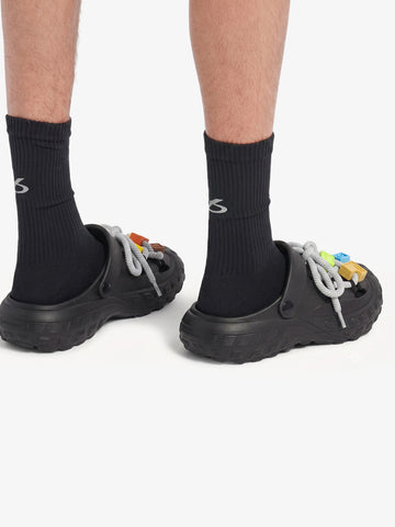 Lace-Up Non-Slip Clogs