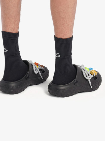 Lace-Up Non-Slip Clogs