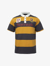 Vintage Striped Rugby Polo Shirt