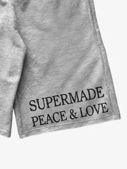 West Coast Letter Graphic Double-Waist Shorts