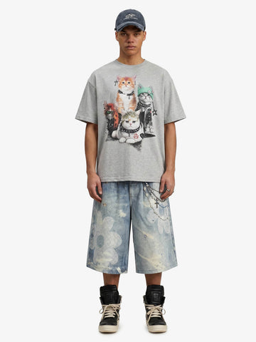 Punk Cats Graphic T-Shirt 
