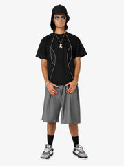 Functional Deconstructed Split Short-Sleeved T-Shirt - 2437 