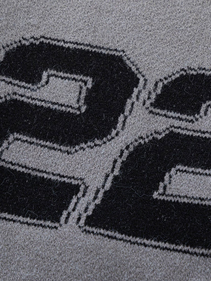Thesupermade Retro Racing Bomber Sweater Jacket 