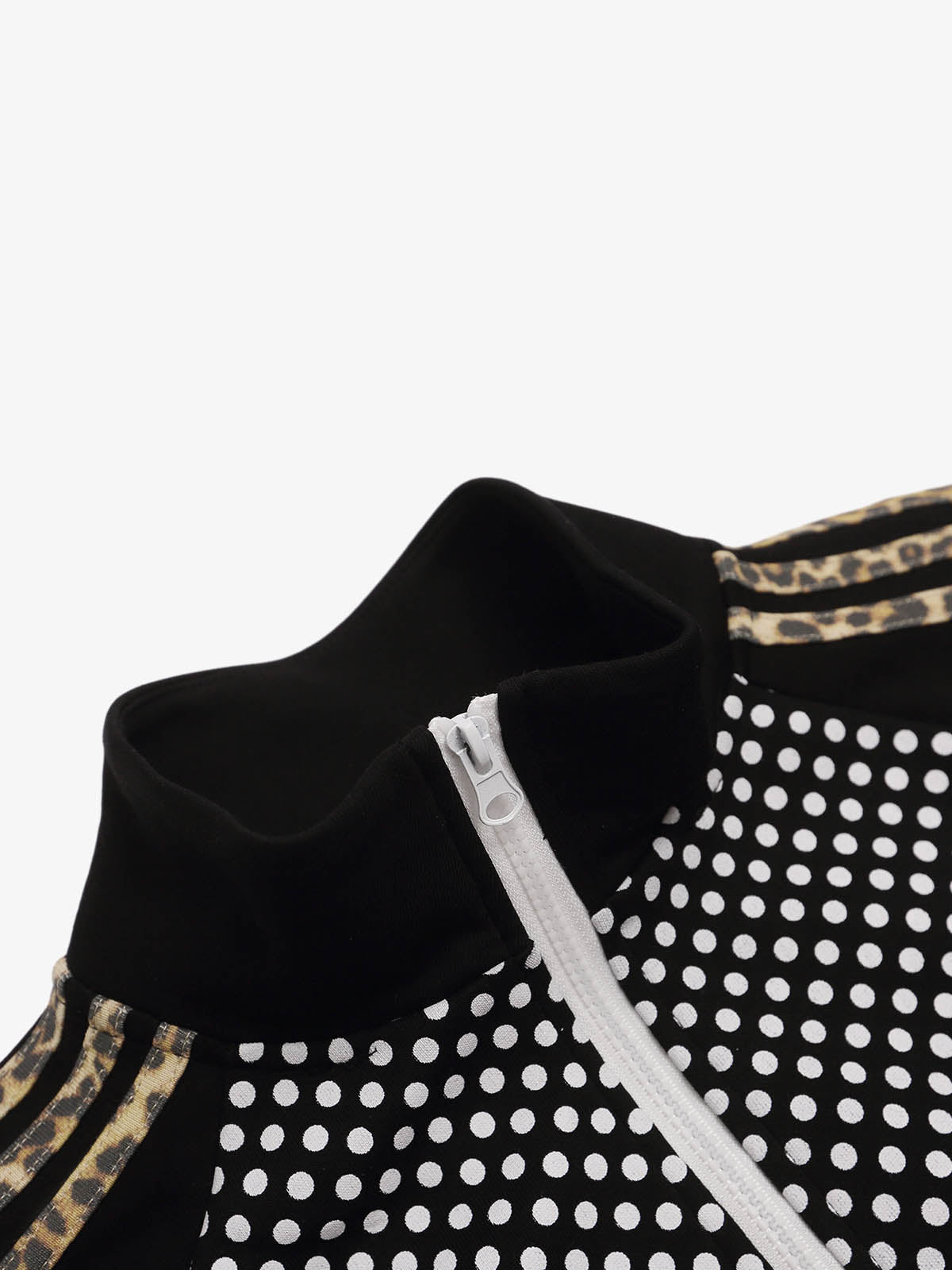 Polka-Dot Script Graphic Jacket