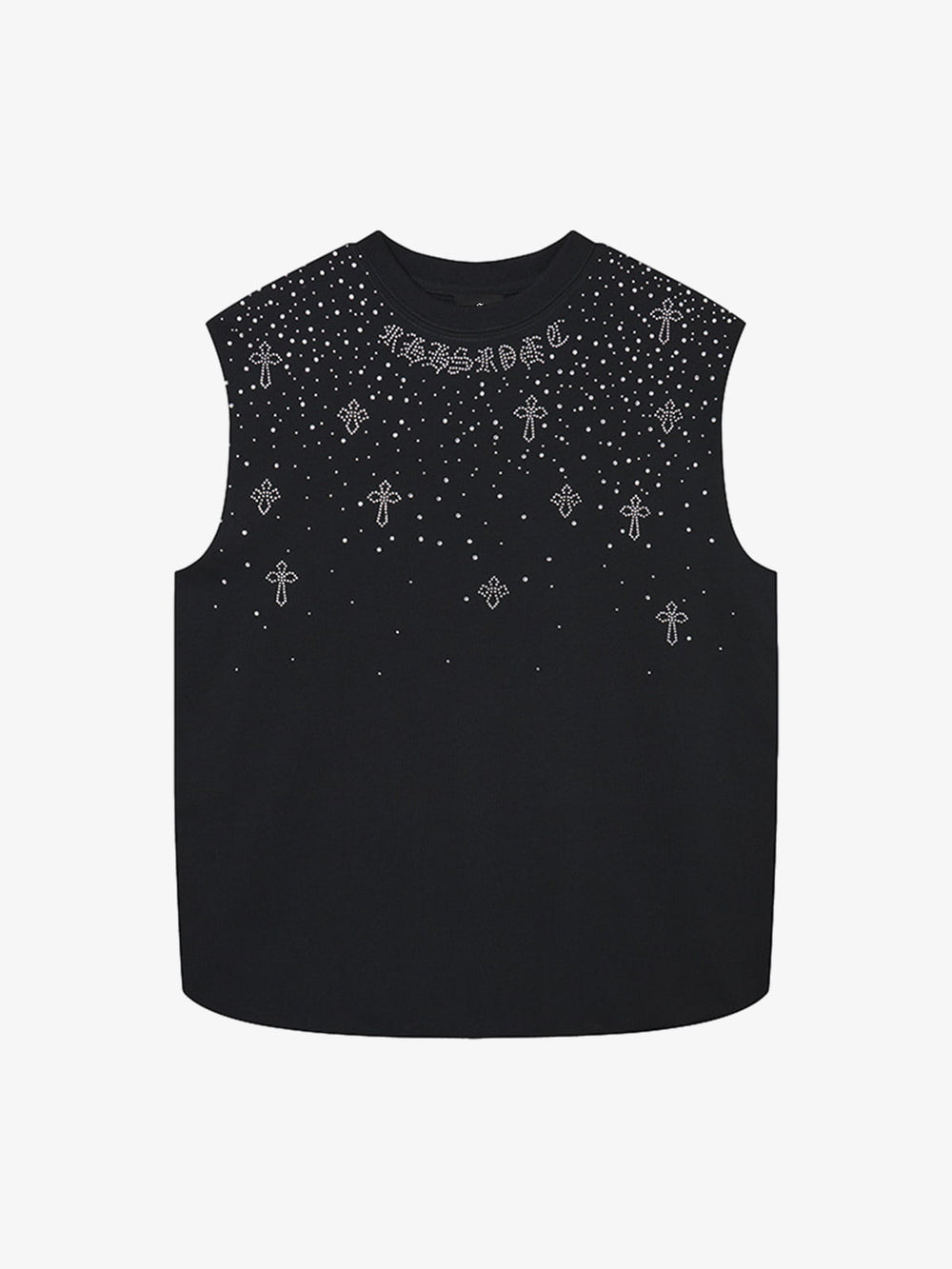 Rhinestone Cross Sports Vest
