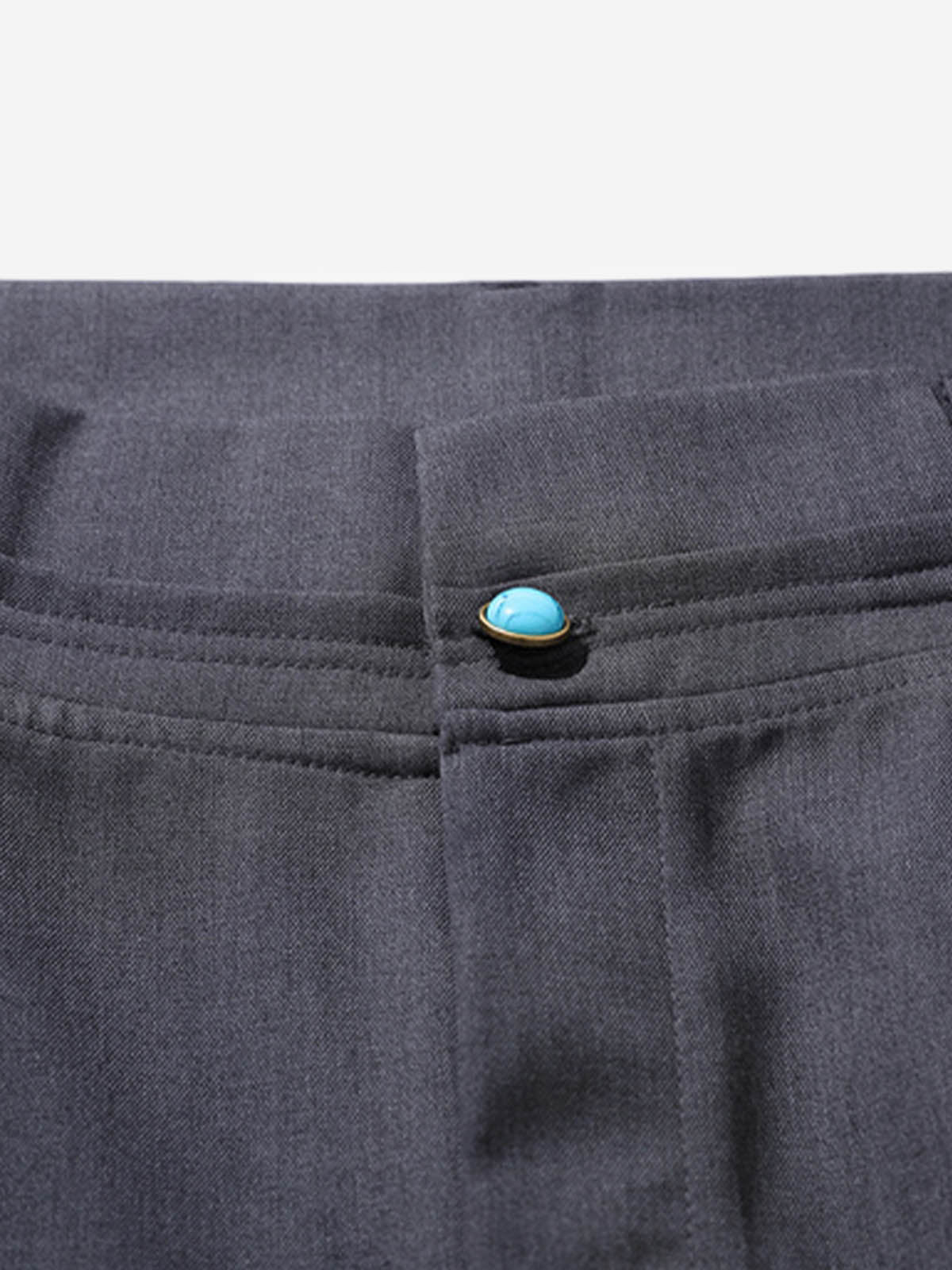 Turquoise Design Flared Scimitar Pants 