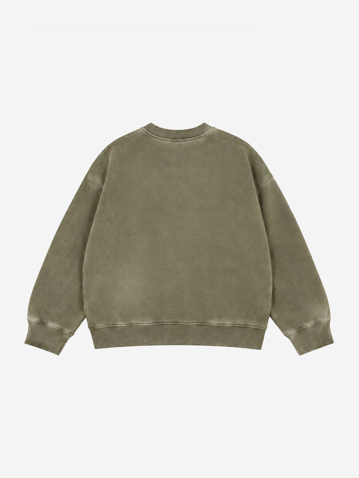 Camo 67 Appliqué Embroidered Washed Oversized Sweatshirt