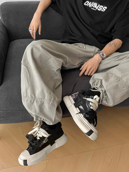 Stylish Chunky Sneakers with Dual Shoelaces for Everyday Wear 