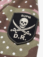 Polka Dot Camo Ripped Hoodie