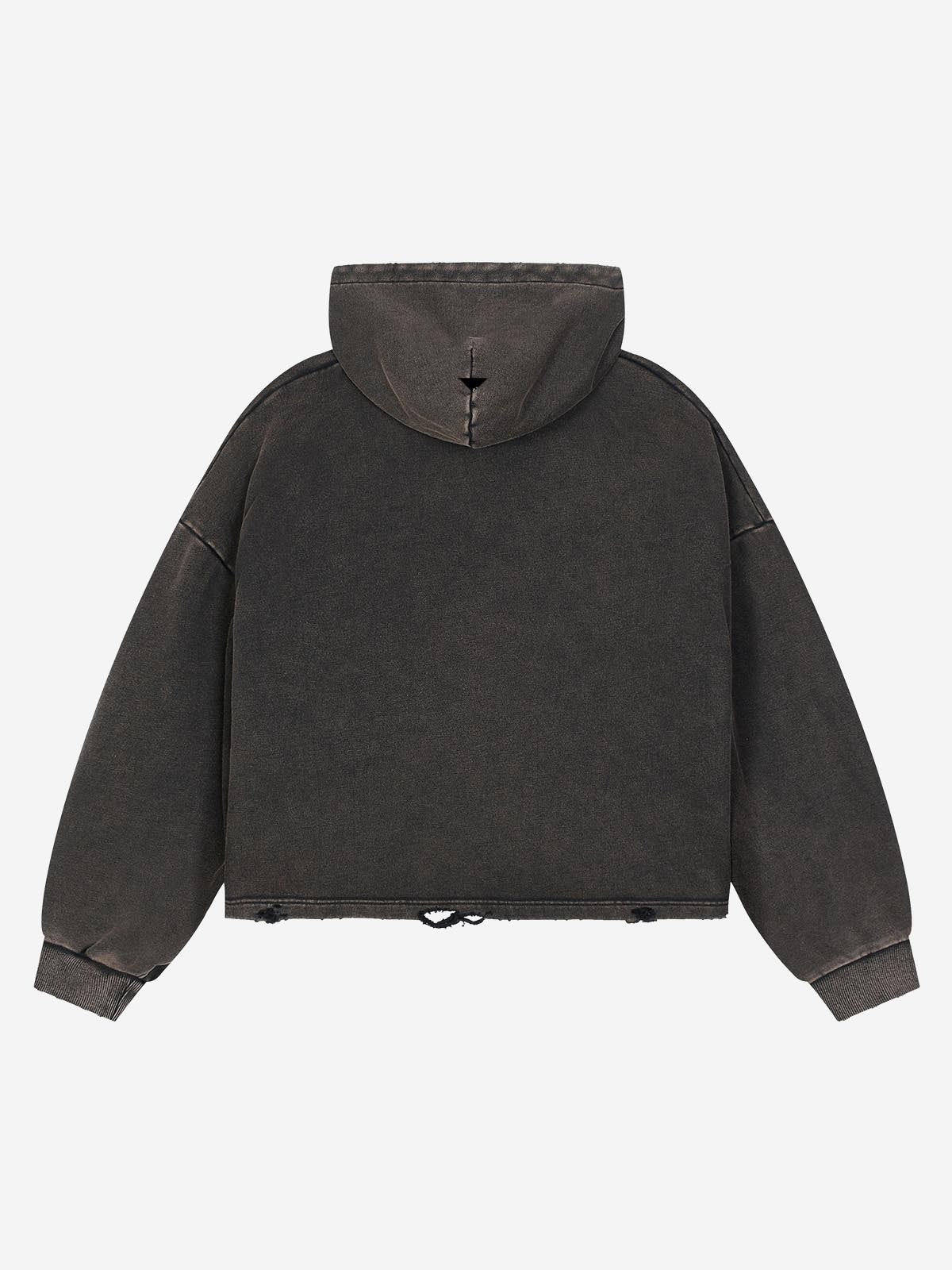 Scorpion Graphic Washed Distressed Hoodie