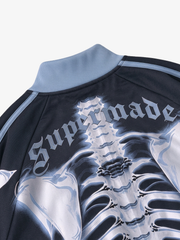 Bone Graphic Cropped Jacket