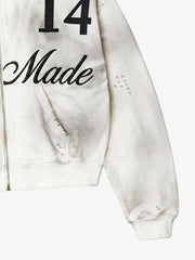 3D Digital Graphic Zip-Up Hoodie