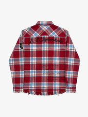 Napoleon Plaid Flannel Shirt; Red / S, Red / M, Red / L, Red / XL, Red / 2XL