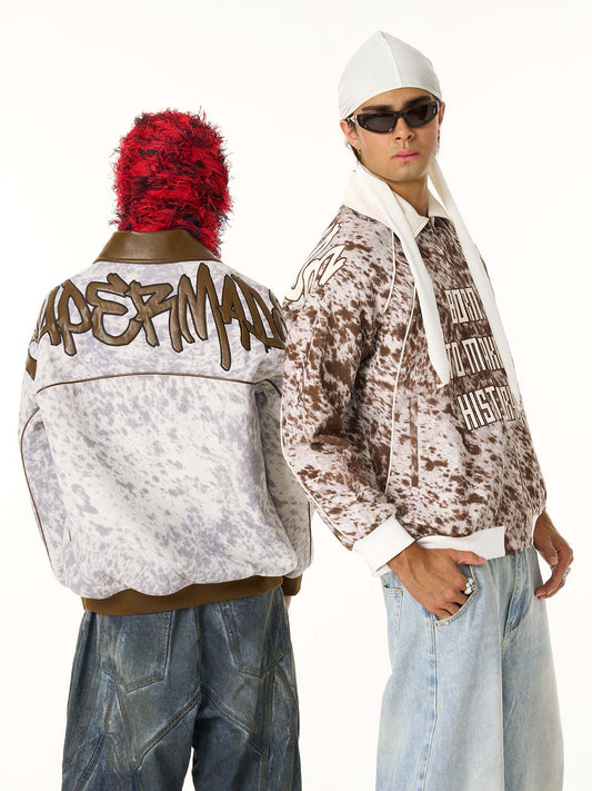 Trendy Bomber Jacket with Unique Design for Men - Perfect for Casual and Streetwear Styles 