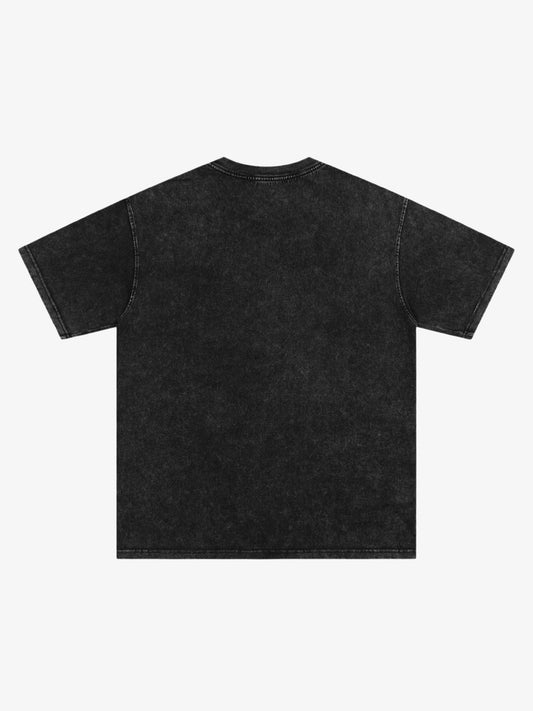 Vintage Washed Distorted Graphic T-Shirt 