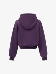 Cherry Graphic Cropped Hoodie
