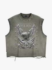 Vintage Freedom Eagle Sleeveless T-Shirt 