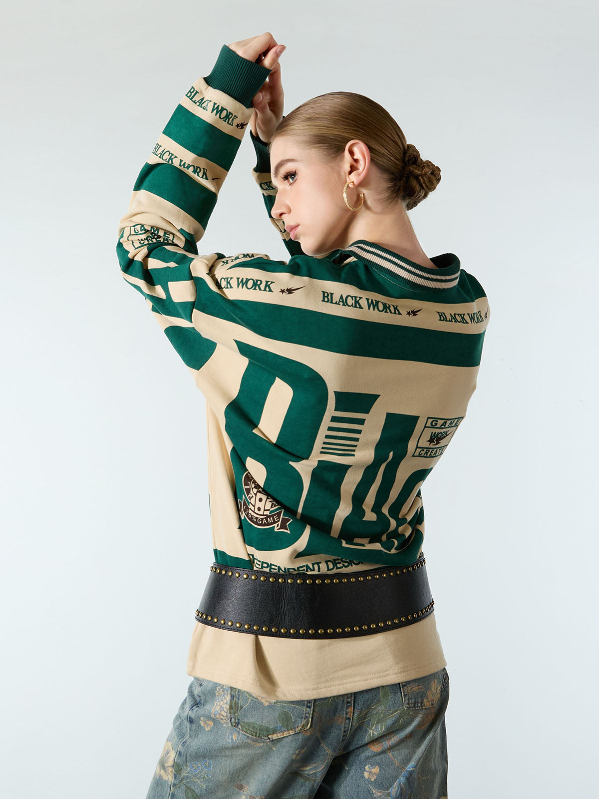 Retro Typography Polo Tee -1252 