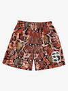 Snakeskin Graphic Athletic Shorts