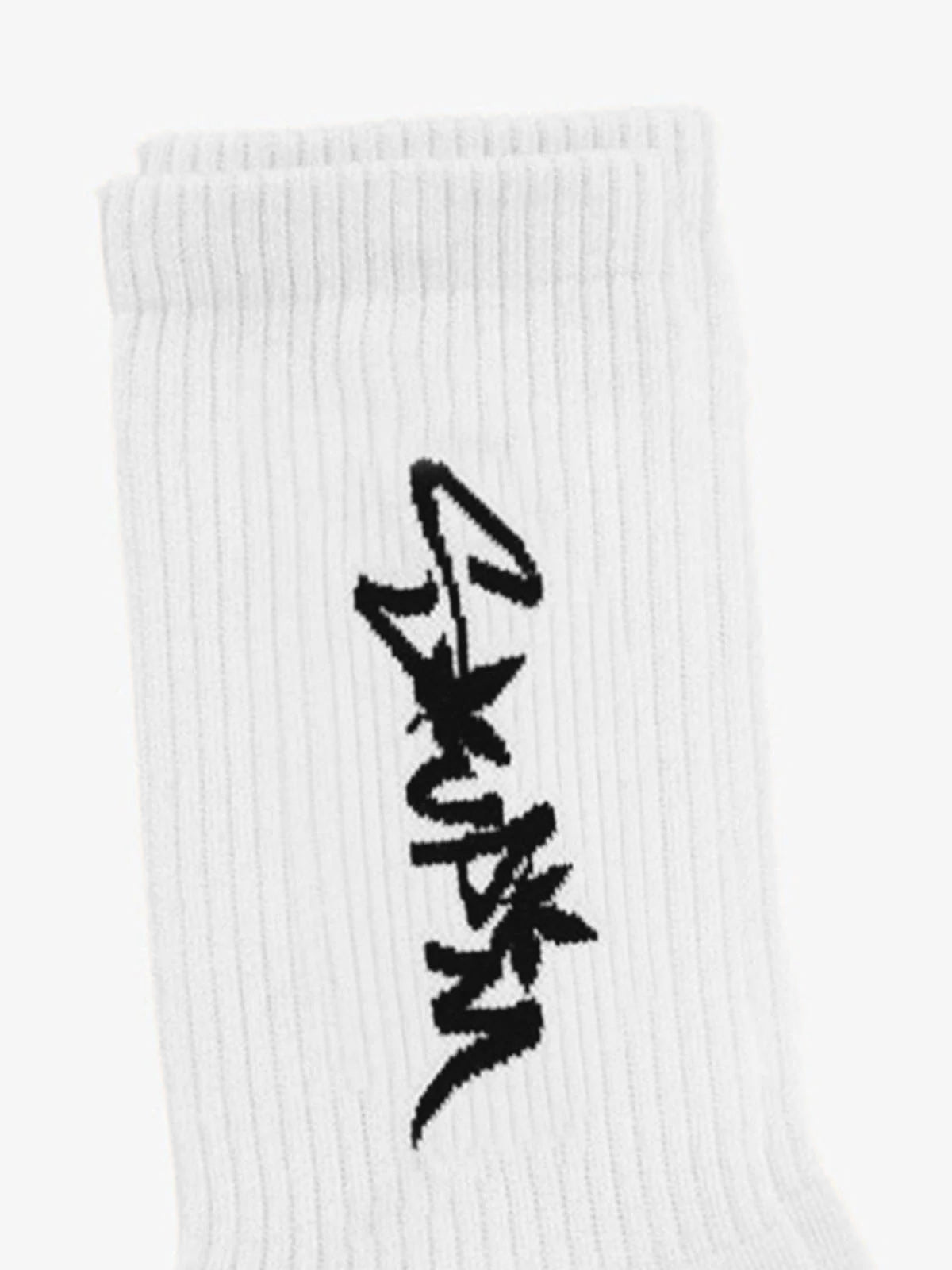 SUPM Unique Logo Letter Print Crew Socks 