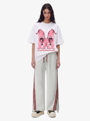Striped Loose Drape Pants 