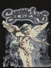 Retro Cupid Rhinestone Graphic T-Shirt 