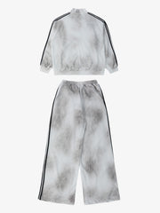 Supermade Vintage Distressed NO.3 Stand Collar Tracksuit - 2591 
