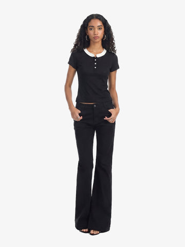 Layered Look Henley Slim Fit Short Sleeve T-Shirt 