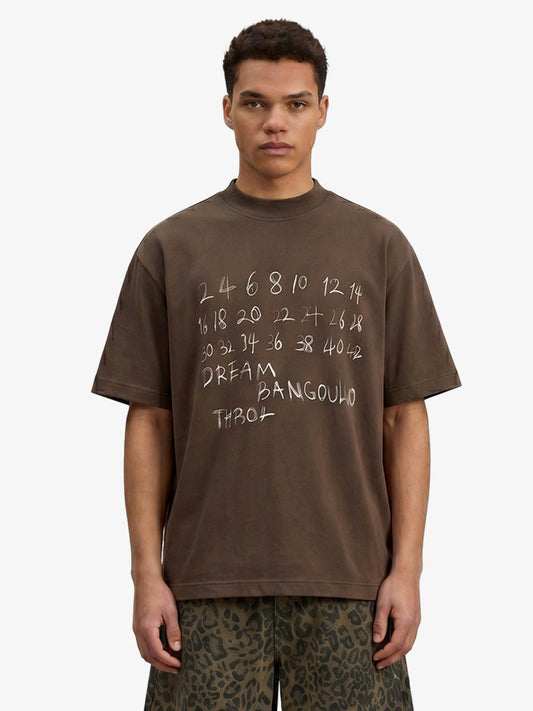 Hand-Drawn Numeric Jersey T-Shirt 