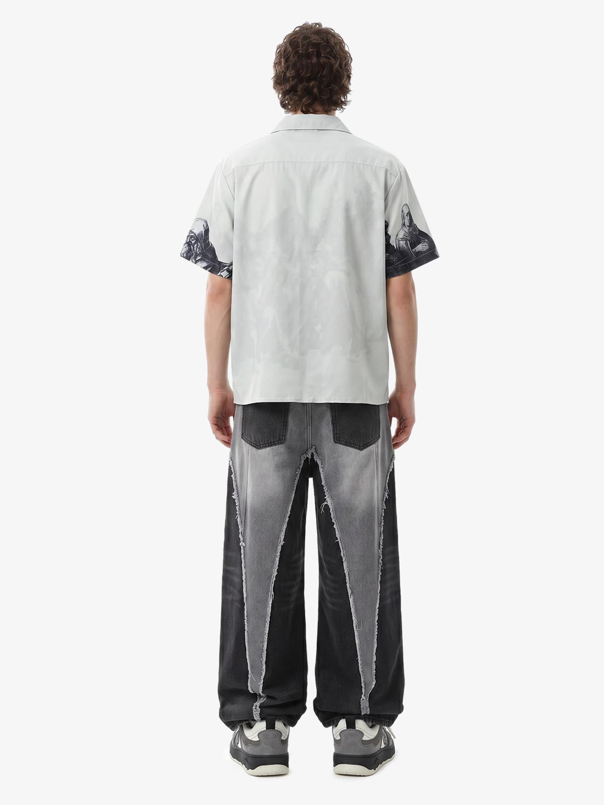 Renaissance Sketch Art Cuban Shirt 