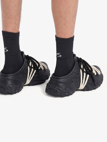 Platform Lace-Up Non-Slip Clogs