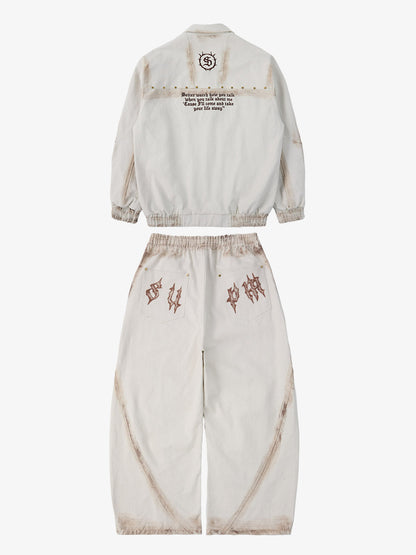 Supermad Logo Gothic Letter Print Set 